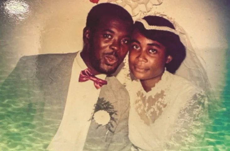 Donald and Marlene McFarlane on their wedding day